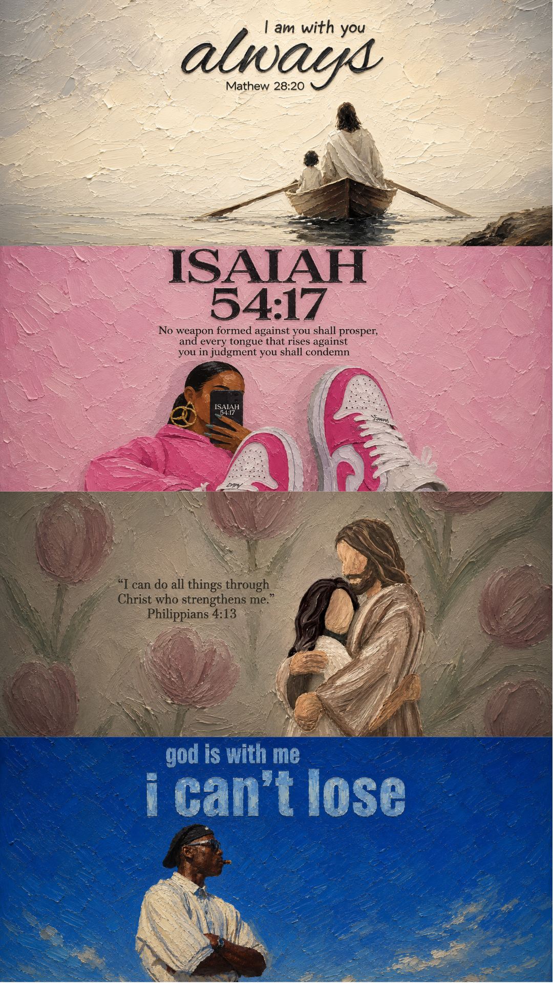 Christ Vol.1 wallpapers showcased in a scene collage